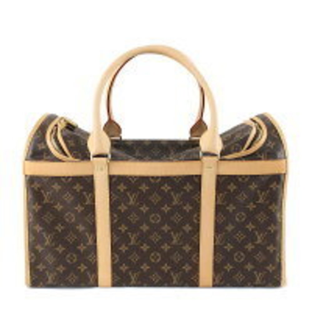 Louis Vuitton Sac Monogram Key Dog Carrier Pet Brown